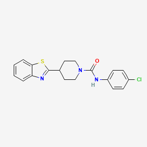 4-(1,3-benzothiazol-2-yl)-N-(4-chlorophenyl)piperidine-1-carboxamide