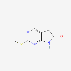 molecular formula C7H7N3OS B2703675 2-Methylsulfanyl-5,7-dihydropyrrolo[2,3-d]pyrimidin-6-one CAS No. 1251003-59-4