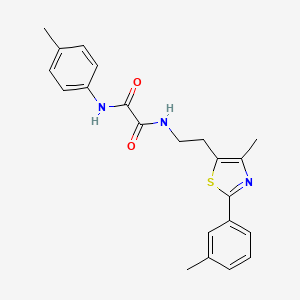N-{2-[4-methyl-2-(3-methylphenyl)-1,3-thiazol-5-yl]ethyl}-N'-(4-methylphenyl)ethanediamide