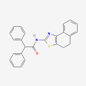molecular formula C25H20N2OS B2703709 N-(4,5-dihydronaphtho[1,2-d]thiazol-2-yl)-2,2-diphenylacetamide CAS No. 361160-46-5