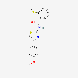 molecular formula C19H18N2O2S2 B2703712 N-(4-(4-ethoxyphenyl)thiazol-2-yl)-2-(methylthio)benzamide CAS No. 896345-87-2