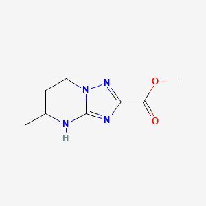 molecular formula C8H12N4O2 B2703719 Methyl 5-methyl-4H,5H,6H,7H-[1,2,4]triazolo[1,5-a]pyrimidine-2-carboxylate CAS No. 1699037-37-0