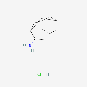 molecular formula C11H20ClN B2703792 Tricyclo[4.3.1.13,8]undecan-4-amine;hydrochloride CAS No. 26775-77-9