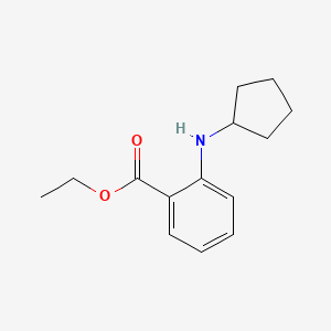 molecular formula C14H19NO2 B2703794 Ethyl 2-(cyclopentylamino)benzoate CAS No. 1094227-86-7