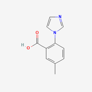 molecular formula C11H10N2O2 B2703857 2-(1H-imidazol-1-yl)-5-methylbenzoic acid CAS No. 1250836-32-8