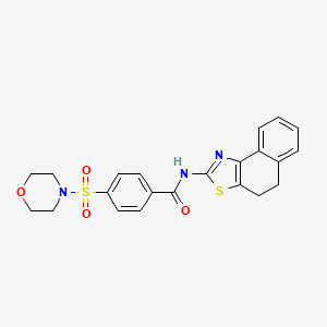 molecular formula C22H21N3O4S2 B2703877 N-(4,5-dihydronaphtho[1,2-d]thiazol-2-yl)-4-(morpholinosulfonyl)benzamide CAS No. 325988-23-6