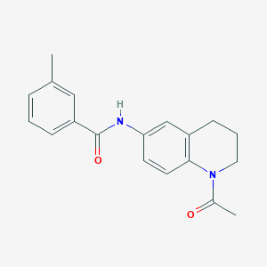 molecular formula C19H20N2O2 B2703892 N-(1-acetyl-1,2,3,4-tetrahydroquinolin-6-yl)-3-methylbenzamide CAS No. 941960-28-7