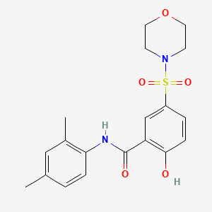N-(2,4-dimethylphenyl)-2-hydroxy-5-(morpholinosulfonyl)benzamide