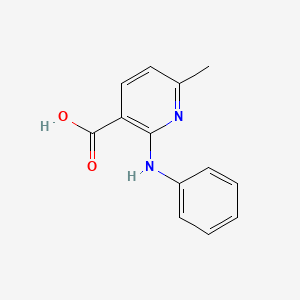 molecular formula C13H12N2O2 B2704041 6-Methyl-2-(phenylamino)nicotinic acid CAS No. 54530-68-6