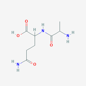 B2704046 2-(2-Aminopropanylamino)-4-carbamoylbutyric acid CAS No. 205252-36-4; 39537-23-0