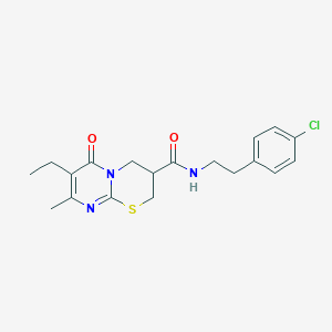 N-(4-chlorophenethyl)-7-ethyl-8-methyl-6-oxo-2,3,4,6-tetrahydropyrimido[2,1-b][1,3]thiazine-3-carboxamide