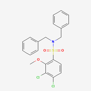N,N-dibenzyl-3,4-dichloro-2-methoxybenzenesulfonamide
