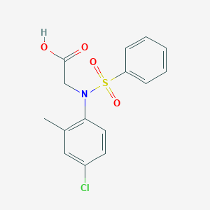 N-(4-chloro-2-methylphenyl)-N-(phenylsulfonyl)glycine