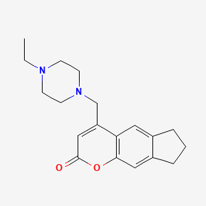 4-((4-ethylpiperazin-1-yl)methyl)-7,8-dihydrocyclopenta[g]chromen-2(6H)-one
