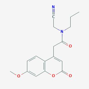 molecular formula C17H18N2O4 B2704148 N-(cyanomethyl)-2-(7-methoxy-2-oxo-2H-chromen-4-yl)-N-propylacetamide CAS No. 1281045-17-7