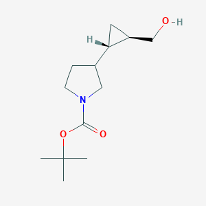 B2704180 Tert-butyl 3-[(1S,2R)-2-(hydroxymethyl)cyclopropyl]pyrrolidine-1-carboxylate CAS No. 2361625-33-2