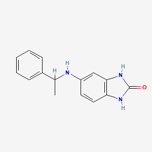 molecular formula C15H15N3O B2704193 5-[(1-phenylethyl)amino]-2,3-dihydro-1H-1,3-benzodiazol-2-one CAS No. 1038265-86-9