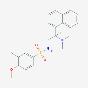 B2704213 N-(2-(dimethylamino)-2-(naphthalen-1-yl)ethyl)-4-methoxy-3-methylbenzenesulfonamide CAS No. 941891-34-5