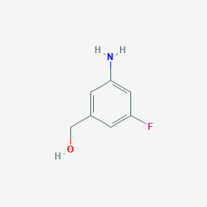 molecular formula C7H8FNO B2704221 (3-Amino-5-fluorophenyl)methanol CAS No. 1565613-80-0