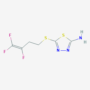 5-[(3,4,4-Trifluoro-3-butenyl)sulfanyl]-1,3,4-thiadiazol-2-amine