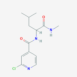 B2704249 2-[(2-chloropyridin-4-yl)formamido]-N,4-dimethylpentanamide CAS No. 1218080-06-8
