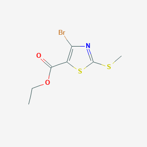 molecular formula C7H8BrNO2S2 B2704257 Ethyl 4-bromo-2-(methylsulfanyl)-1,3-thiazole-5-carboxylate CAS No. 1443014-87-6