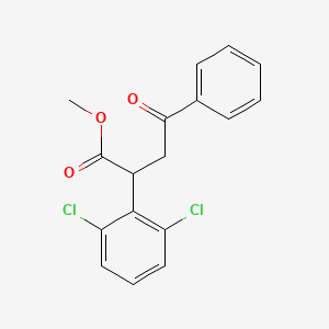 molecular formula C17H14Cl2O3 B2704279 Methyl 2-(2,6-dichlorophenyl)-4-oxo-4-phenylbutanoate CAS No. 344281-12-5