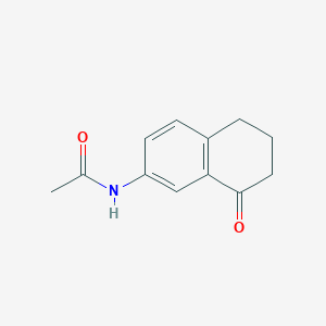 molecular formula C12H13NO2 B2704282 N-(8-Oxo-5,6,7,8-tetrahydronaphthalen-2-yl)acetamide CAS No. 58161-21-0