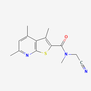 N-(Cyanomethyl)-N,3,4,6-tetramethylthieno[2,3-B]pyridine-2-carboxamide
