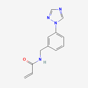 N-{[3-(1H-1,2,4-triazol-1-yl)phenyl]methyl}prop-2-enamide