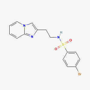 4-bromo-N-(2-imidazo[1,2-a]pyridin-2-ylethyl)benzenesulfonamide