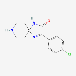 3-(4-Chlorophenyl)-1,4,8-triazaspiro[4.5]dec-3-en-2-one