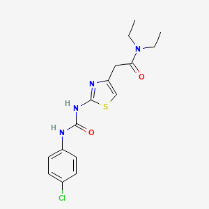 2-(2-(3-(4-chlorophenyl)ureido)thiazol-4-yl)-N,N-diethylacetamide