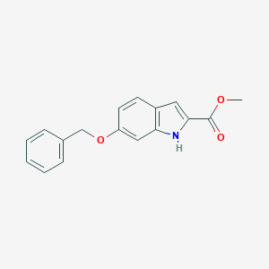 molecular formula C17H15NO3 B027044 methyl 6-(benzyloxy)-1H-indole-2-carboxylate CAS No. 103781-89-1