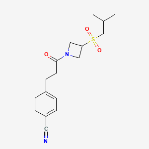 4-(3-(3-(Isobutylsulfonyl)azetidin-1-yl)-3-oxopropyl)benzonitrile