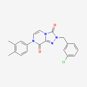 2-(3-chlorobenzyl)-7-(3,4-dimethylphenyl)-[1,2,4]triazolo[4,3-a]pyrazine-3,8(2H,7H)-dione