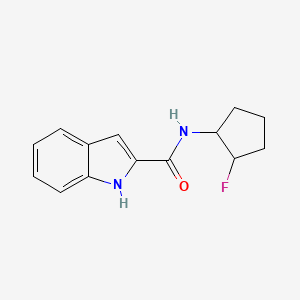 molecular formula C14H15FN2O B2704414 N-(2-fluorocyclopentyl)-1H-indole-2-carboxamide CAS No. 2202251-00-9