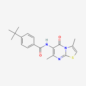 4-(tert-butyl)-N-(3,7-dimethyl-5-oxo-5H-thiazolo[3,2-a]pyrimidin-6-yl)benzamide