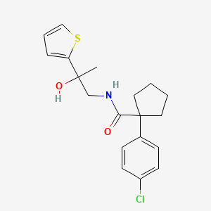 1-(4-chlorophenyl)-N-(2-hydroxy-2-(thiophen-2-yl)propyl)cyclopentanecarboxamide
