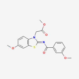 (Z)-methyl 2-(6-methoxy-2-((3-methoxybenzoyl)imino)benzo[d]thiazol-3(2H)-yl)acetate