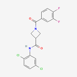 N-(2,5-dichlorophenyl)-1-(3,4-difluorobenzoyl)azetidine-3-carboxamide