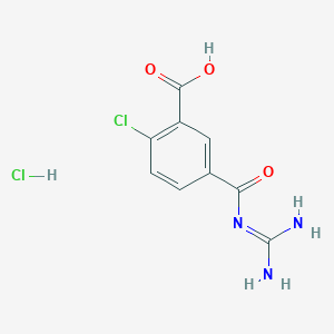 2-Chloro-5-(diaminomethylidenecarbamoyl)benzoic acid;hydrochloride