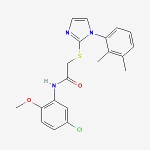 N-(5-chloro-2-methoxyphenyl)-2-((1-(2,3-dimethylphenyl)-1H-imidazol-2-yl)thio)acetamide