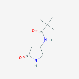 N-(5-oxopyrrolidin-3-yl)pivalamide
