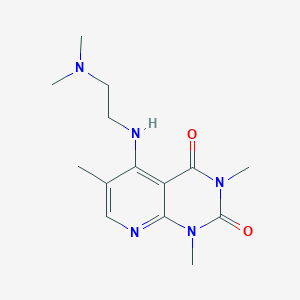 5-((2-(dimethylamino)ethyl)amino)-1,3,6-trimethylpyrido[2,3-d]pyrimidine-2,4(1H,3H)-dione