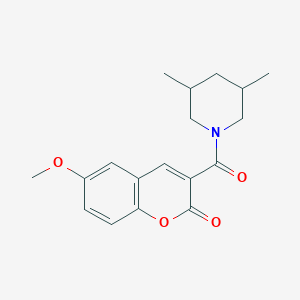 3-(3,5-dimethylpiperidine-1-carbonyl)-6-methoxy-2H-chromen-2-one