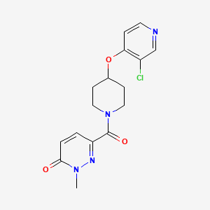 6-(4-((3-chloropyridin-4-yl)oxy)piperidine-1-carbonyl)-2-methylpyridazin-3(2H)-one