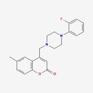 4-[[4-(2-Fluorophenyl)piperazin-1-yl]methyl]-6-methylchromen-2-one