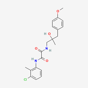 molecular formula C20H23ClN2O4 B2704508 N-(3-chloro-2-methylphenyl)-N'-[2-hydroxy-3-(4-methoxyphenyl)-2-methylpropyl]ethanediamide CAS No. 1396794-76-5