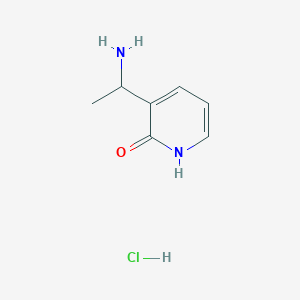 molecular formula C7H11ClN2O B2704511 3-(1-Aminoethyl)pyridin-2-ol hydrochloride CAS No. 2411219-35-5